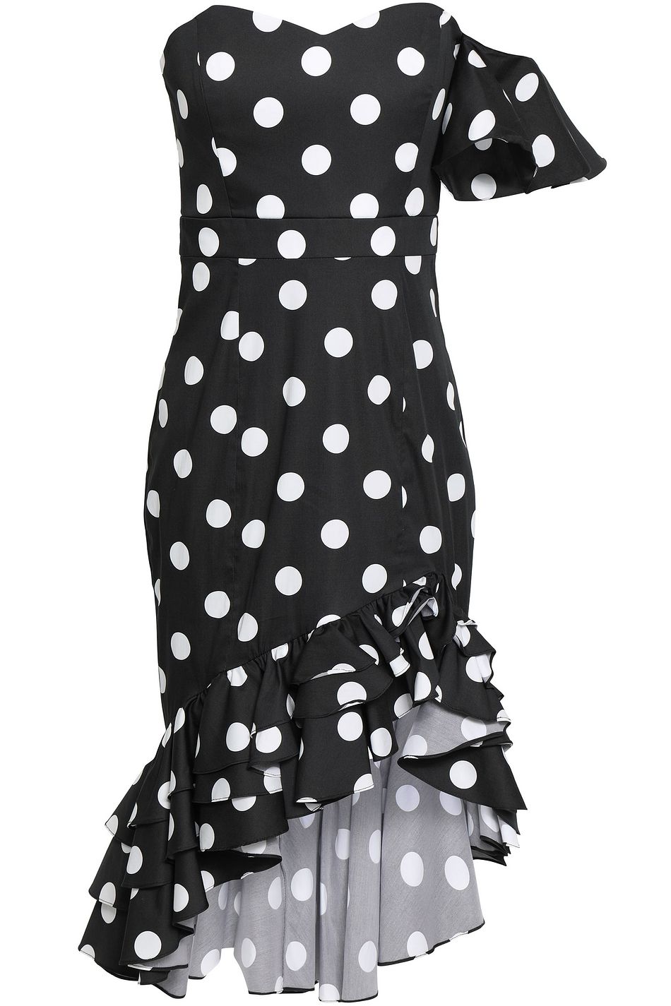 caroline constas polka dot dress