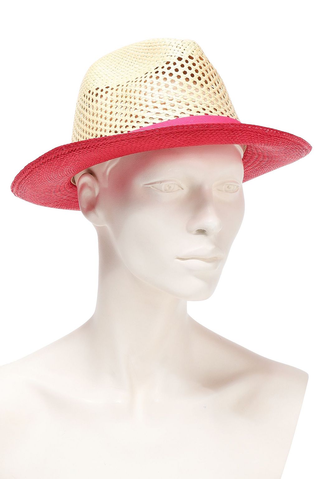 SENSI STUDIO Canvas-trimmed toquilla straw Panama hat