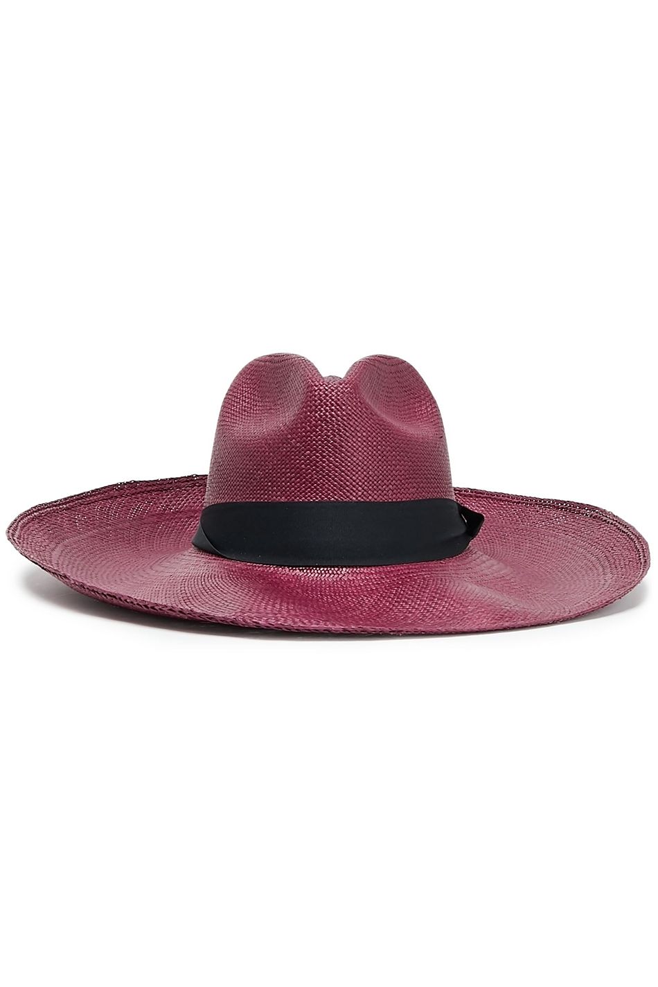 maroon panama hat