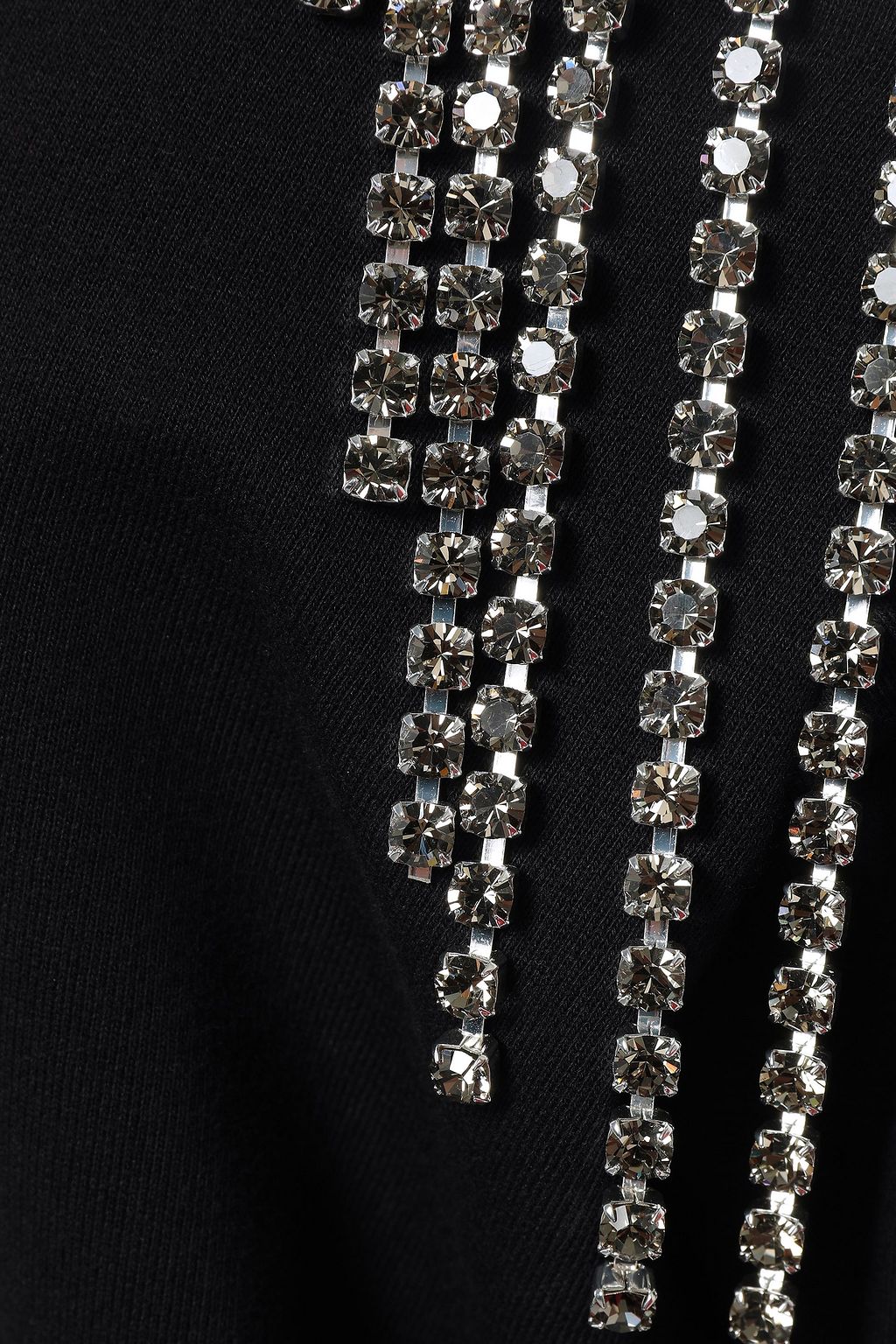 CHRISTOPHER KANE Cutout embellished French cotton-terry sweatshirt
