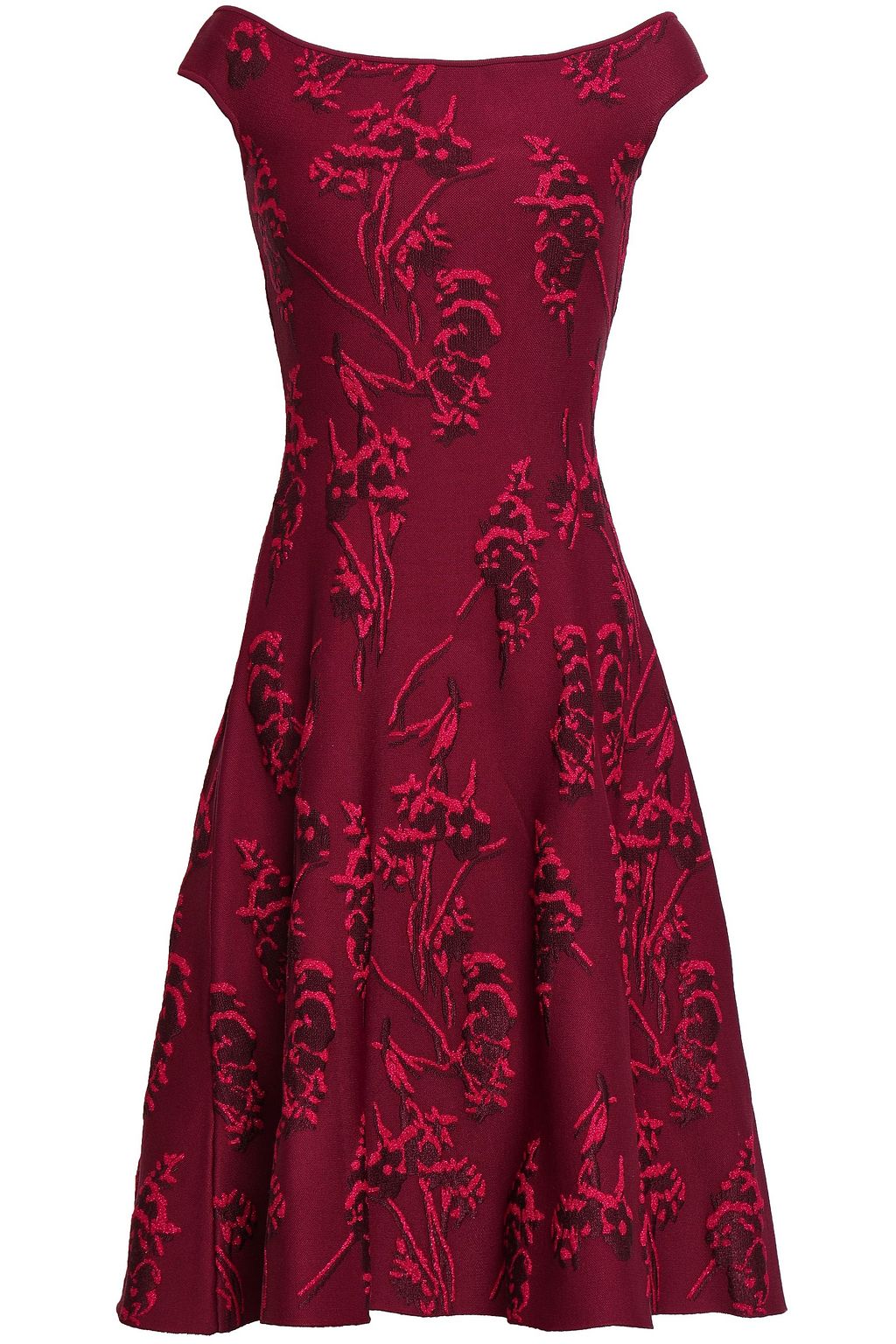 plum floral dress