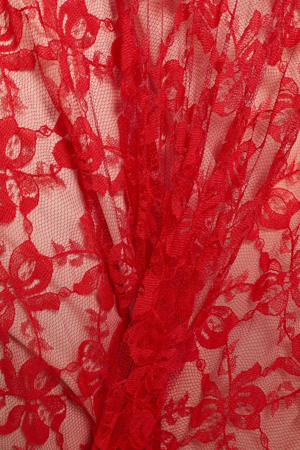 CHRISTOPHER KANE Pleated lace midi skirt