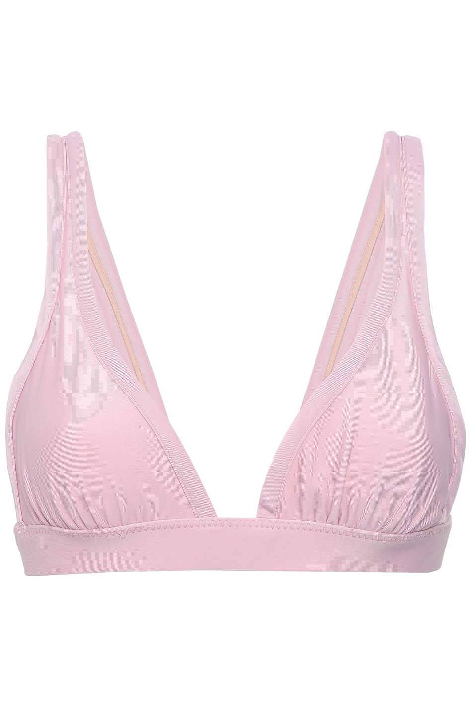 pink triangle bikini top
