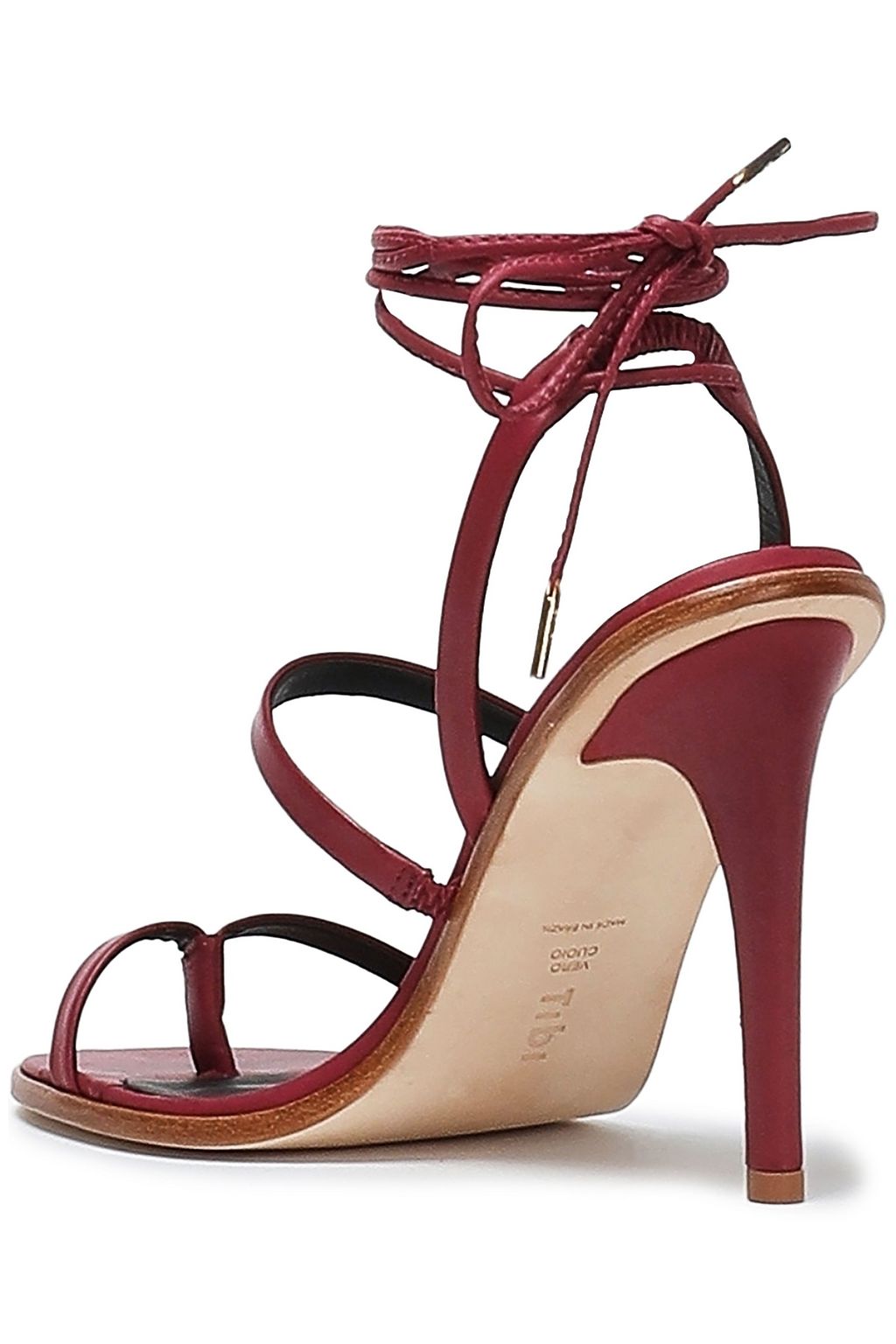 TIBI Lace-up leather sandals