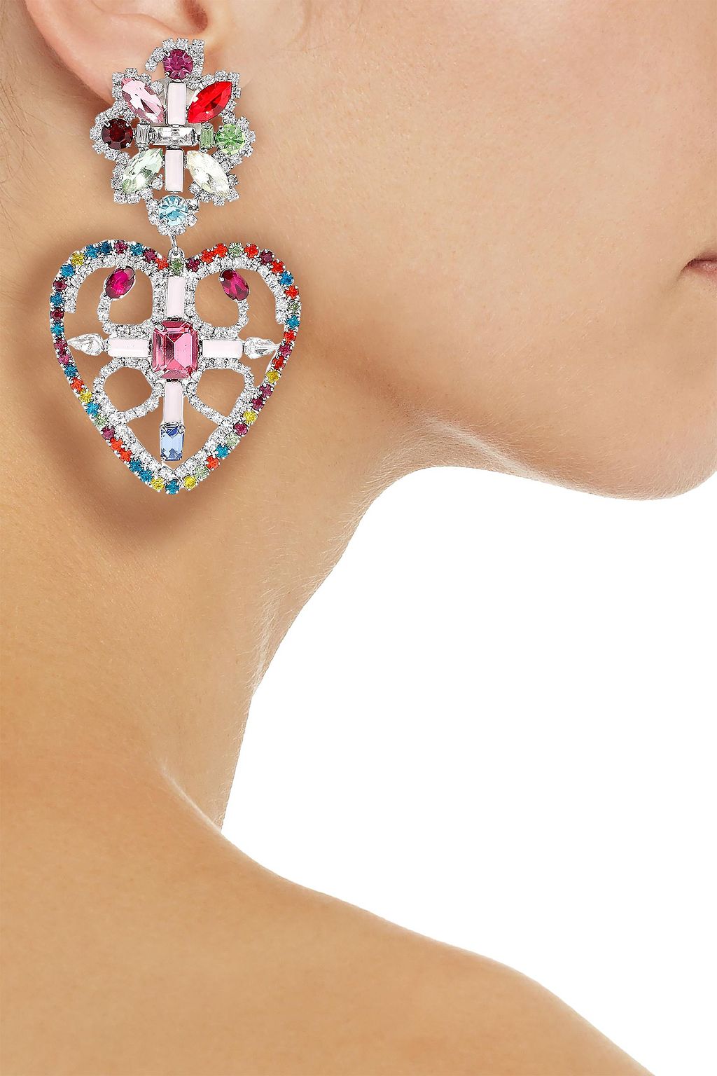 DANNIJO Silver-tone crystal earrings