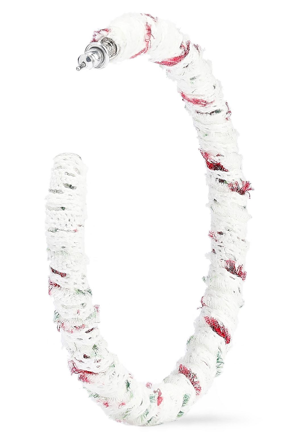 DANNIJO Eloise frayed woven hoop earrings