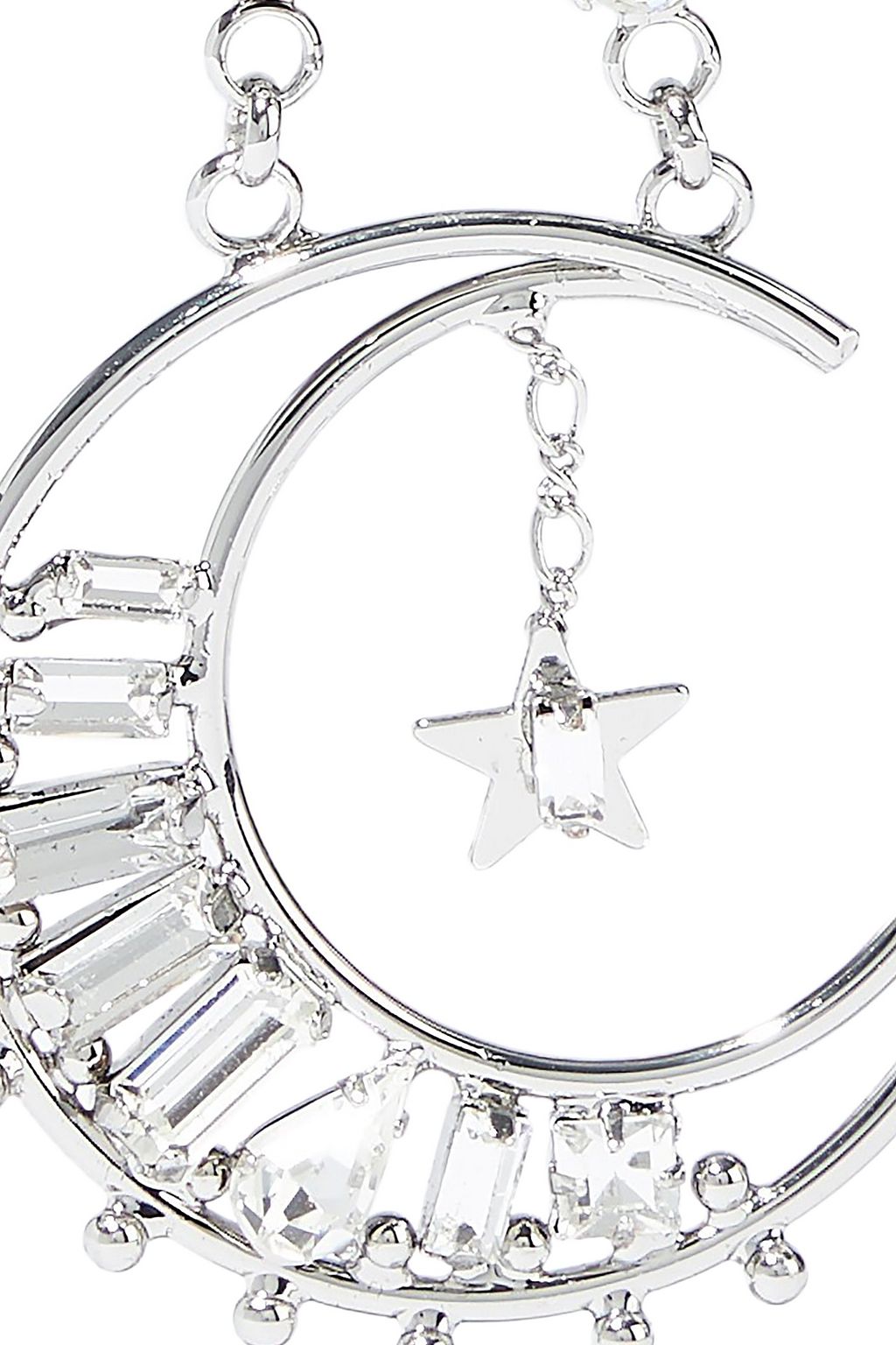 DANNIJO Grianne silver-plated crystal earrings