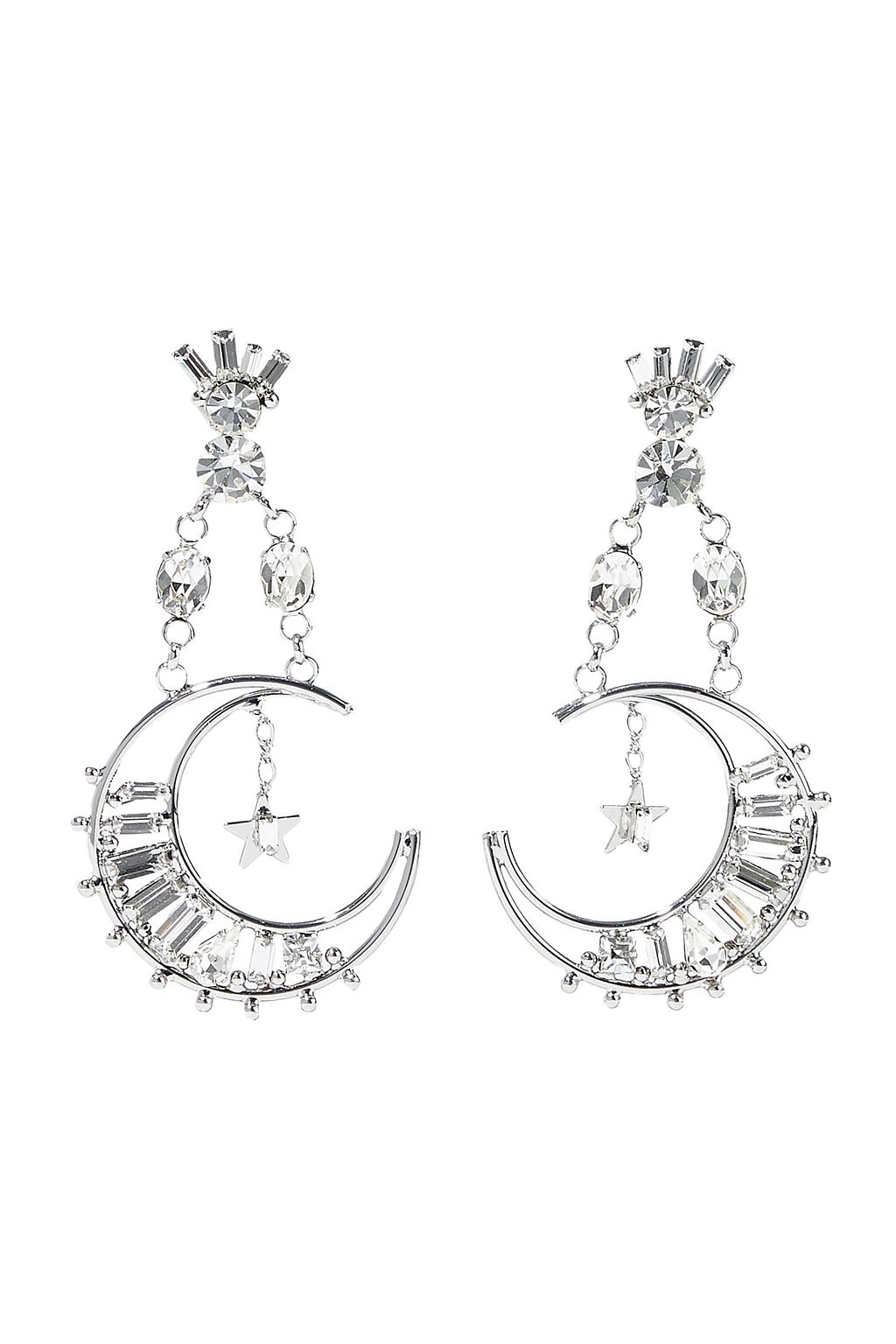 DANNIJO Grianne silver-plated crystal earrings