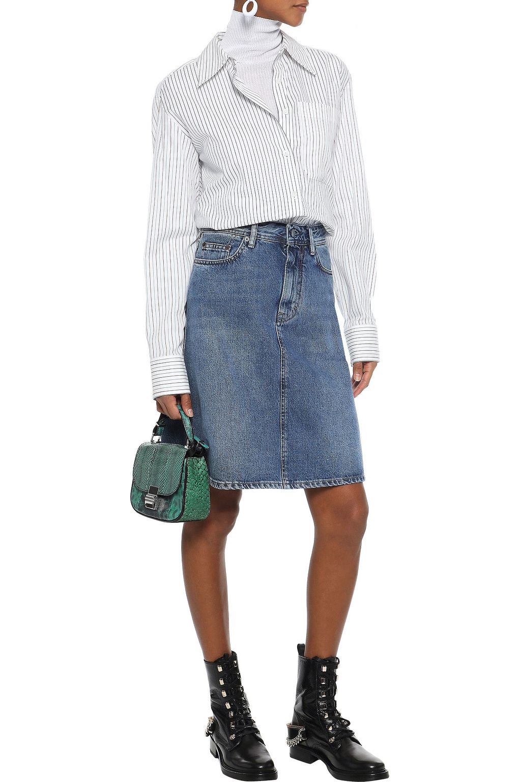 acne studios denim skirt