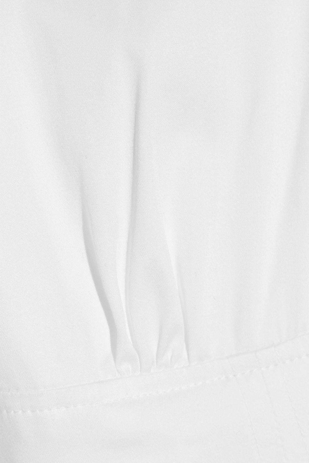 PAPER LONDON Salt Lake stretch-cotton poplin peplum blouse