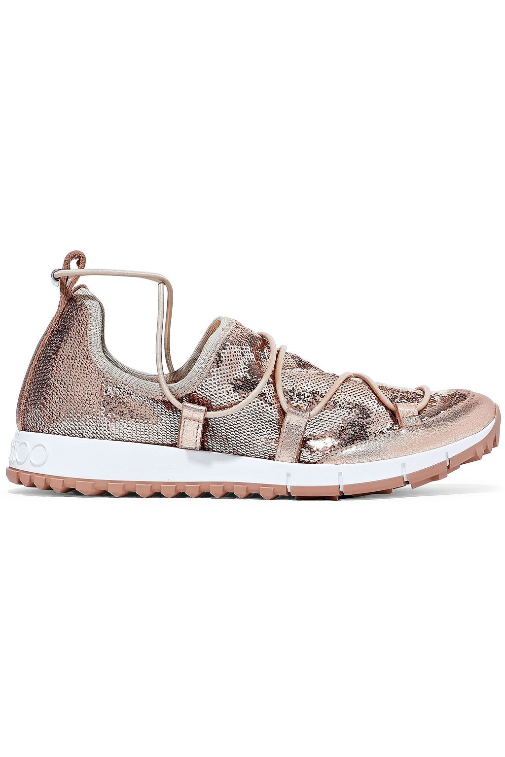 jimmy choo trainers rose gold