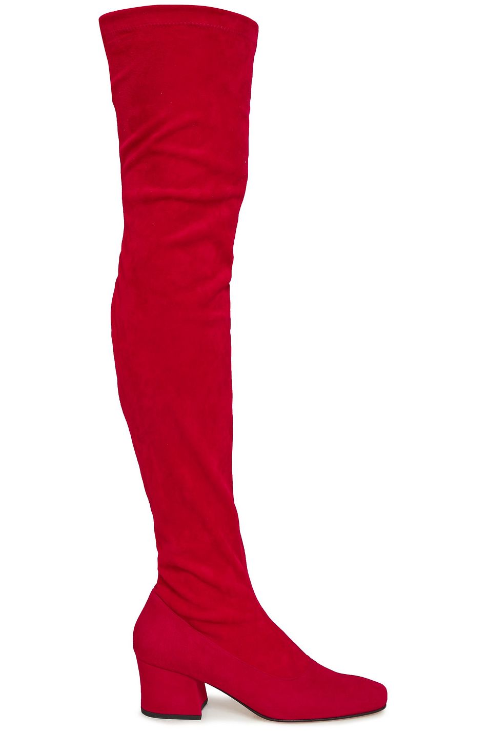red over the knee boots