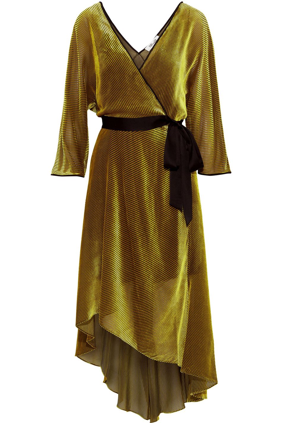 diane von furstenberg yellow wrap dress