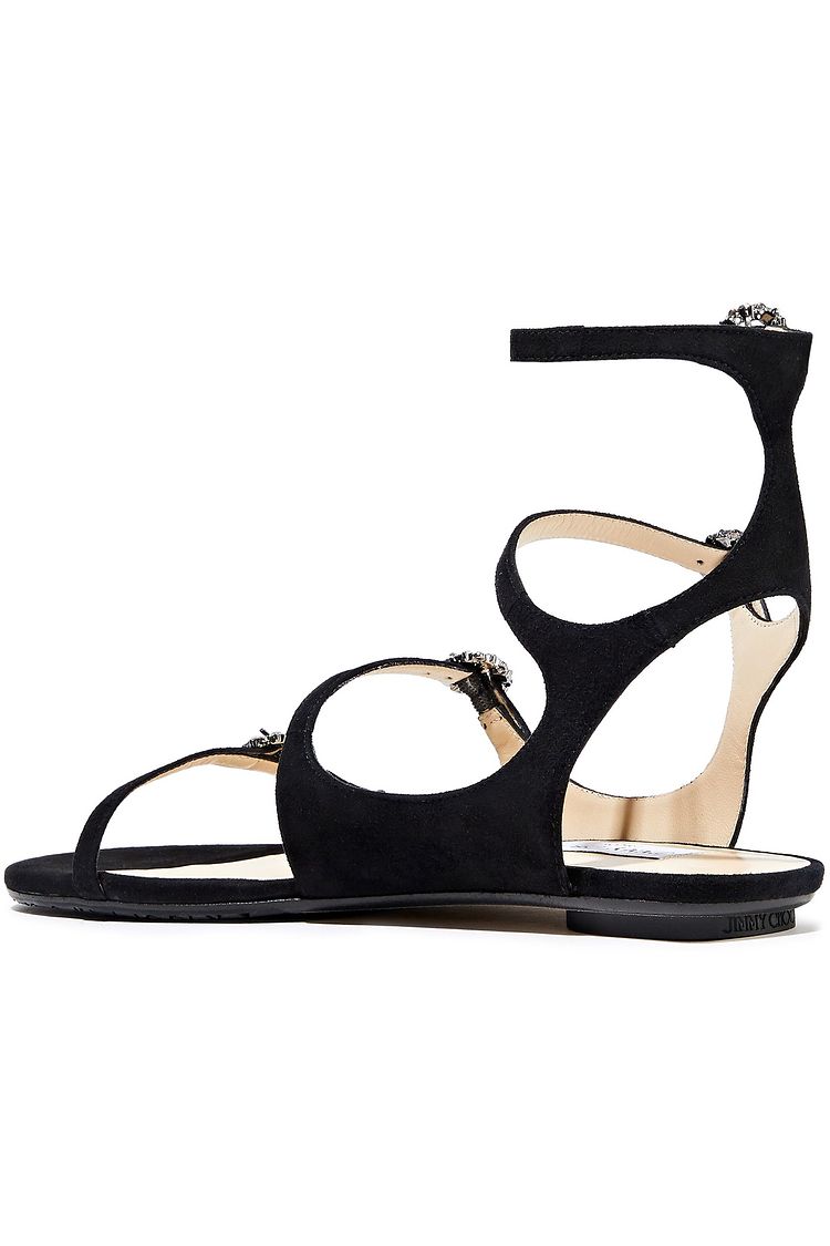 jimmy choo naia flat sandals