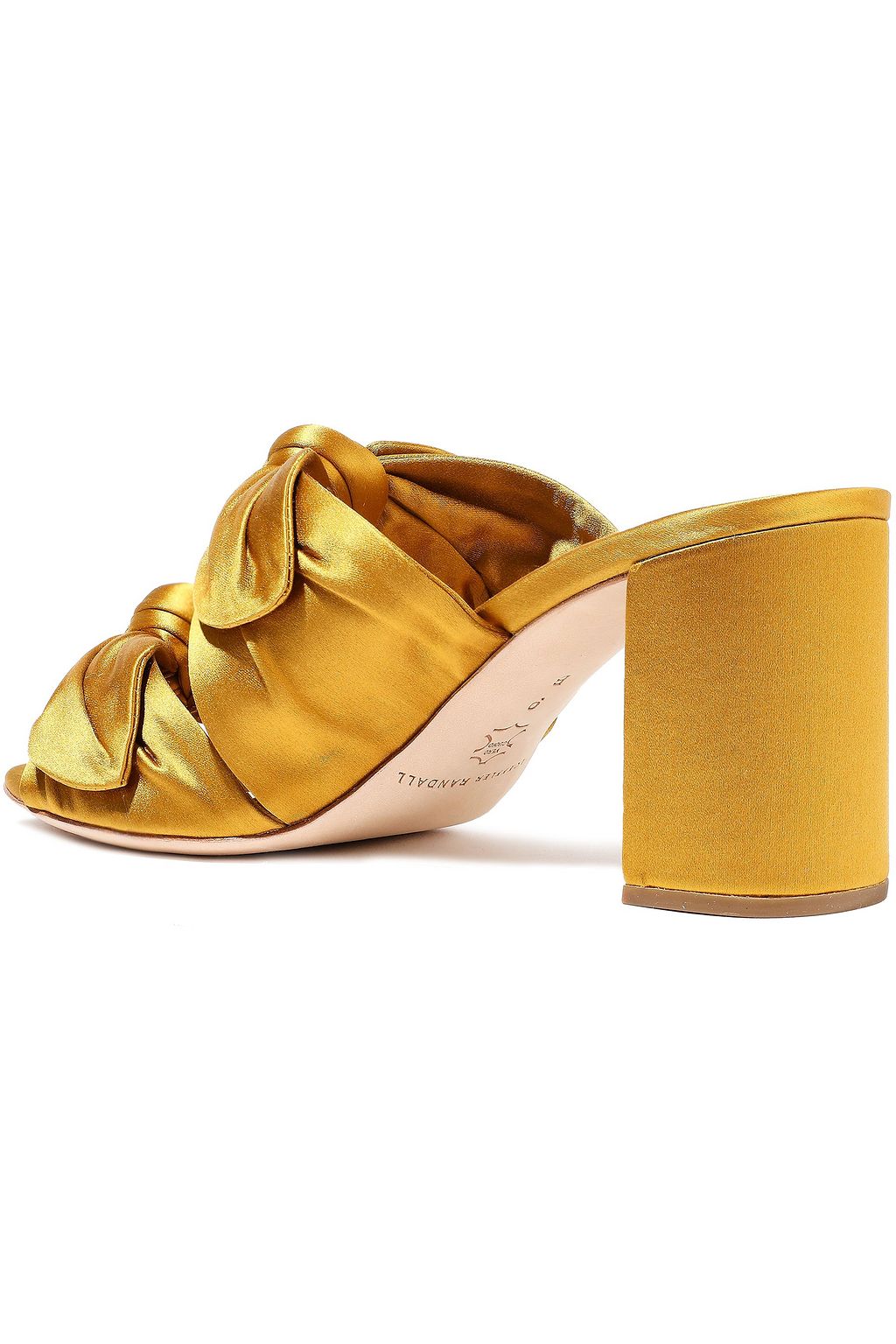 LOEFFLER RANDALL Adele knotted satin mules