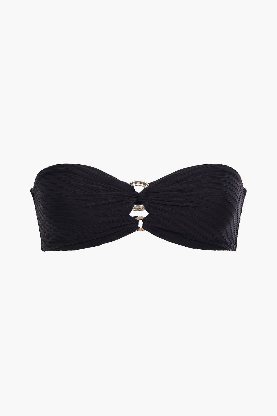 textured bandeau bikini