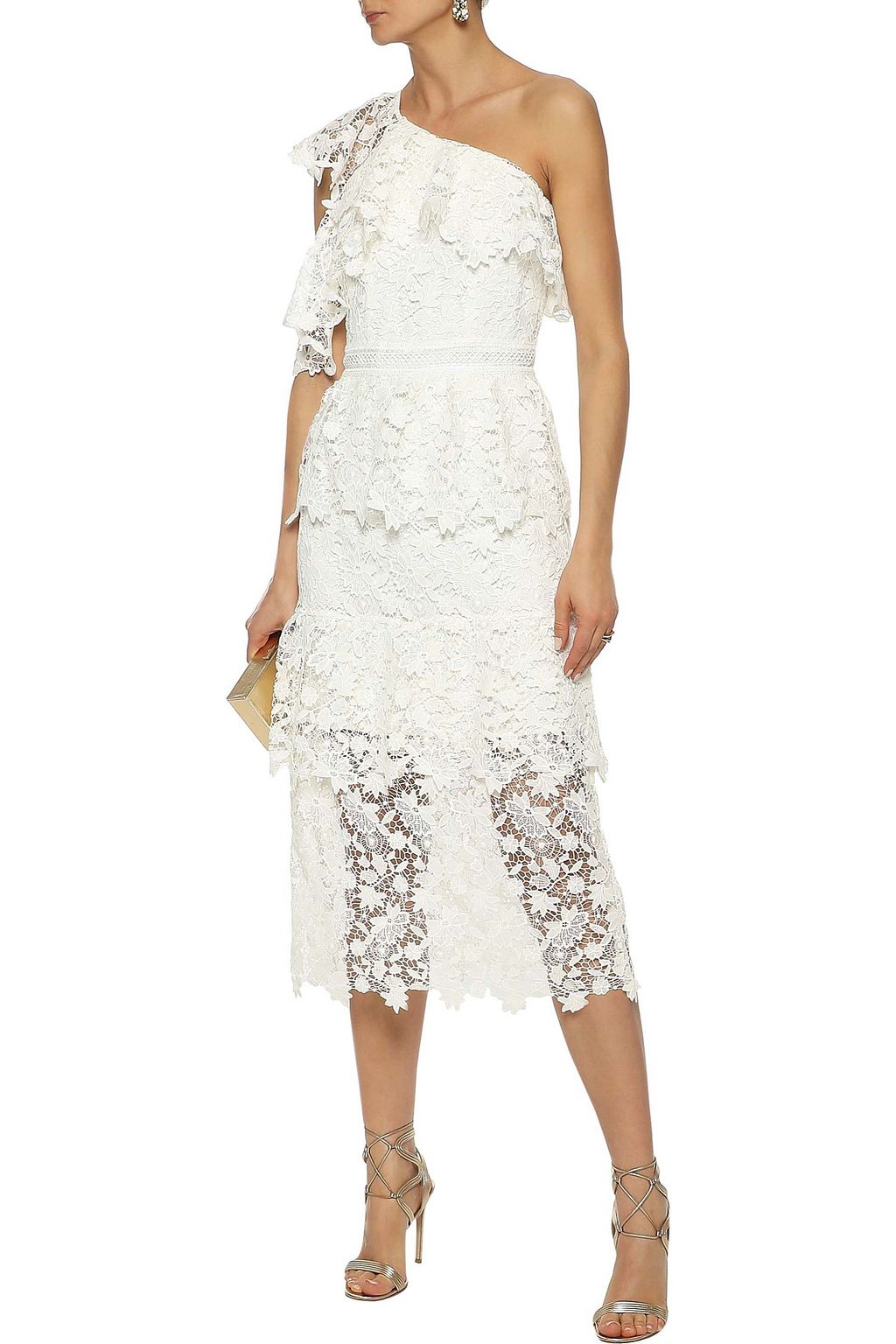 joie belisa lace midi dress
