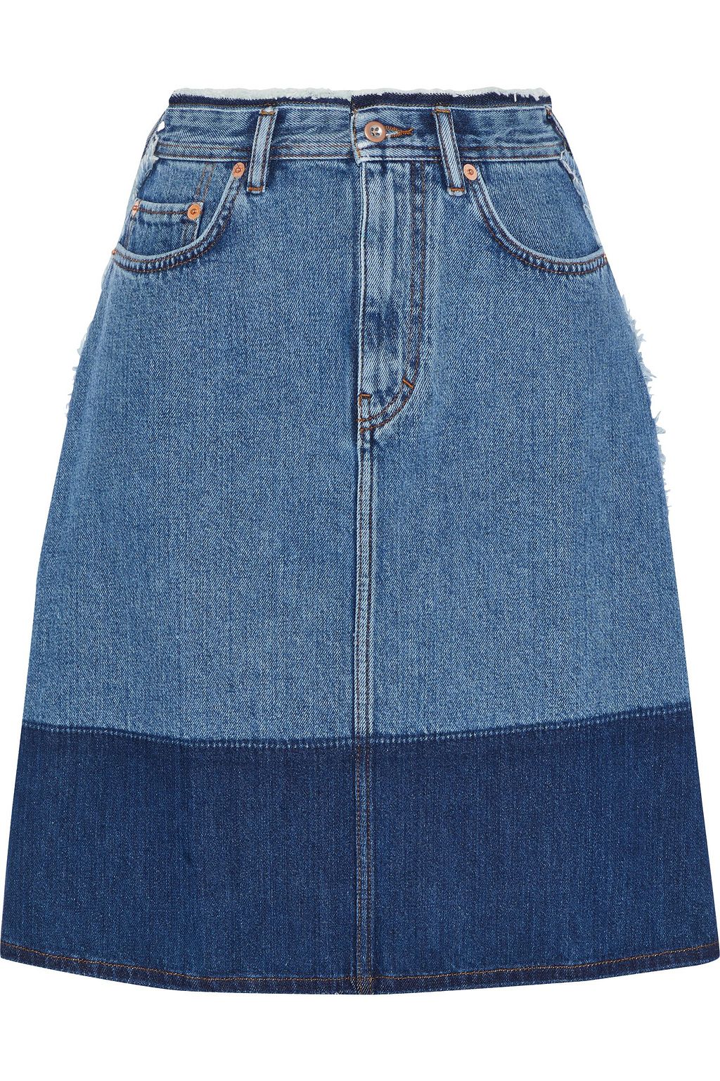 acne denim skirt