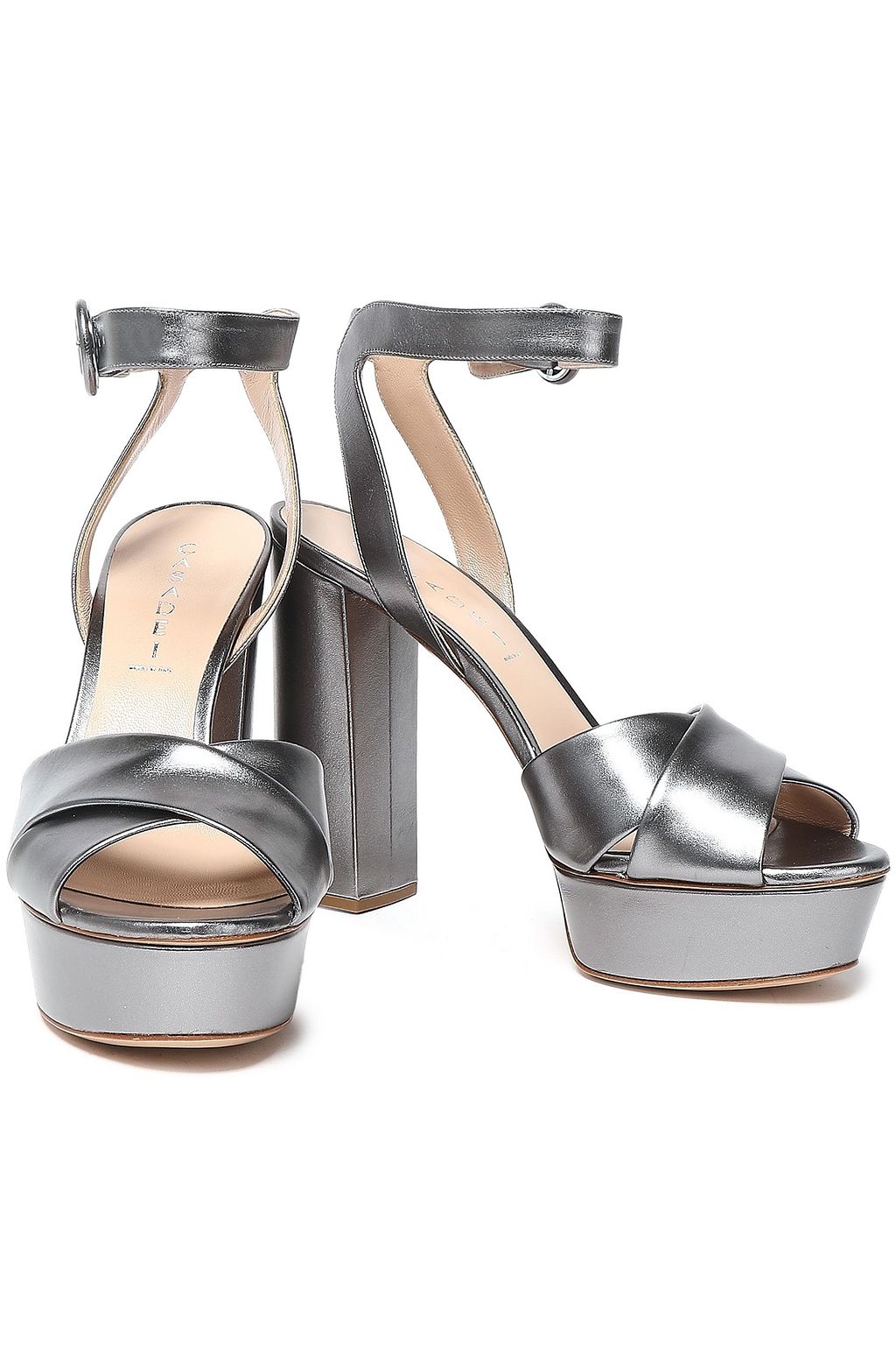 gunmetal platform heels