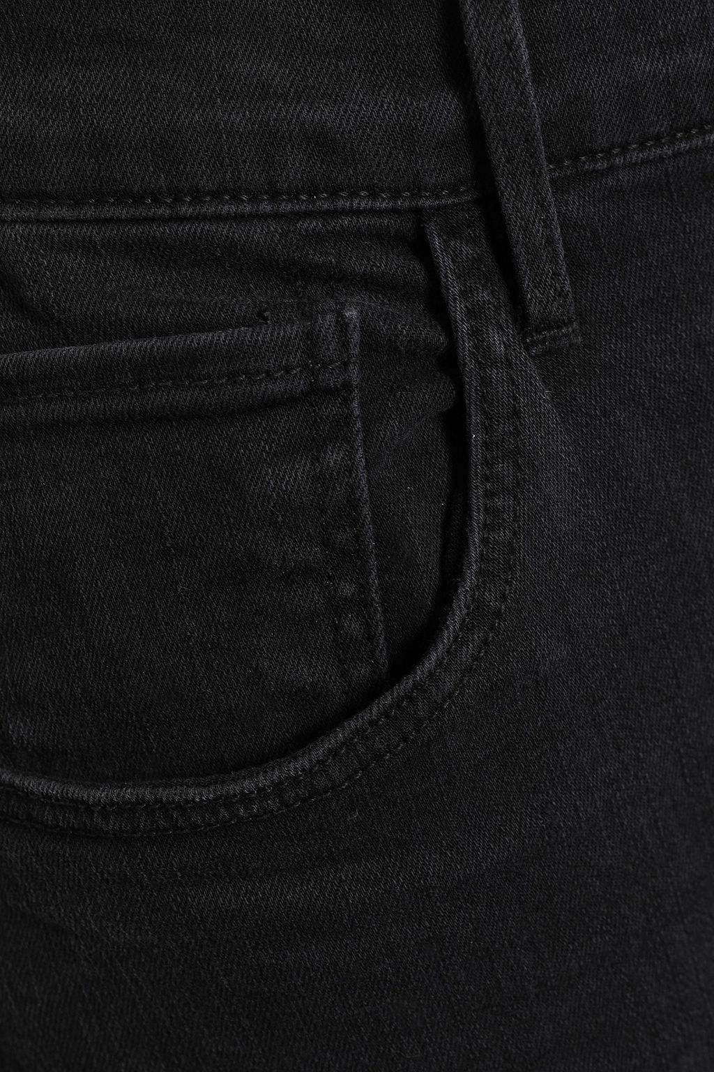 black cropped bootcut jeans