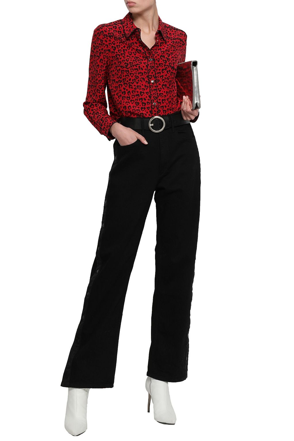 3X1 NYC Snap Away high-rise flared jeans
