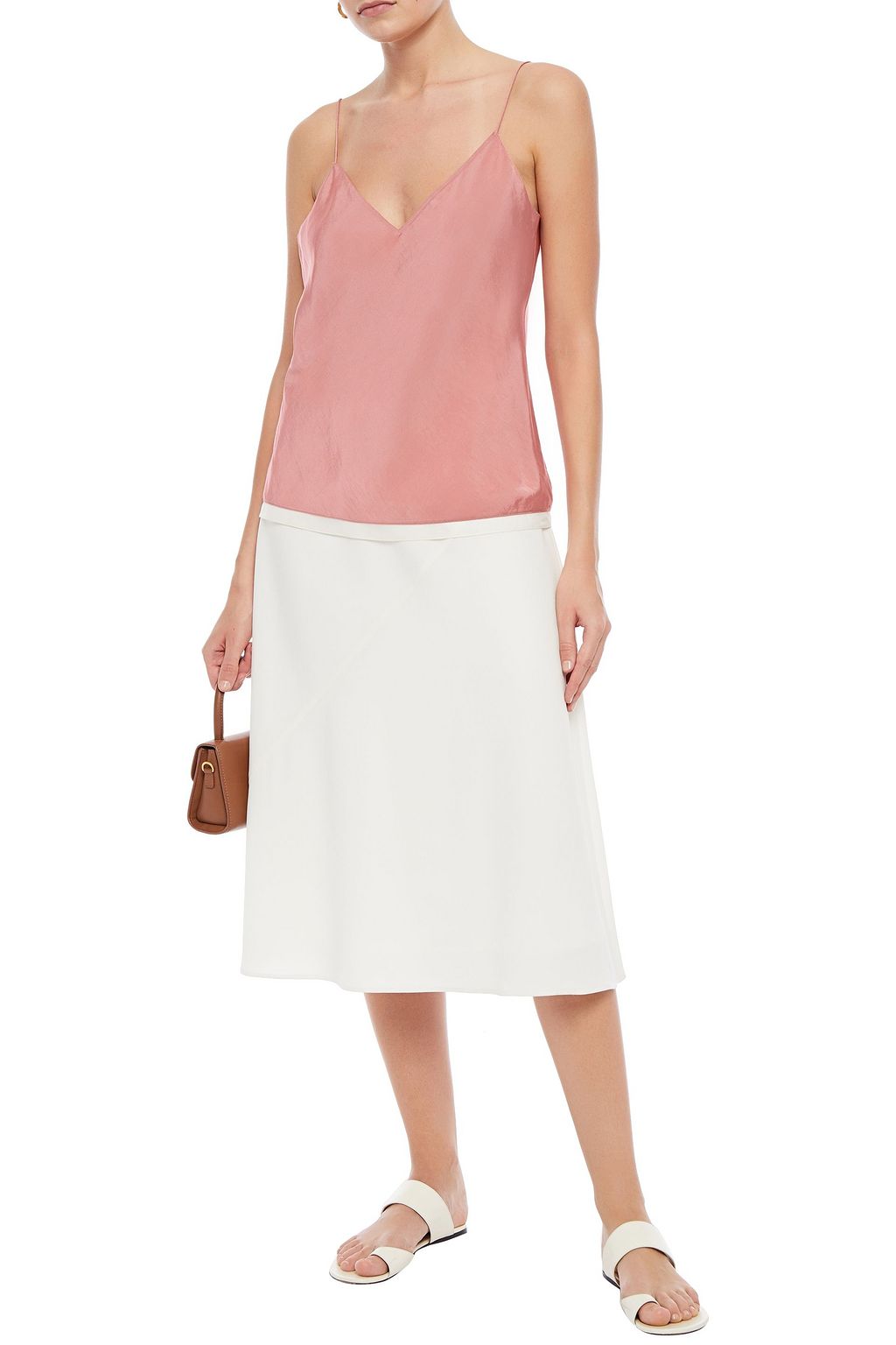 THEORY Crinkled twill camisole