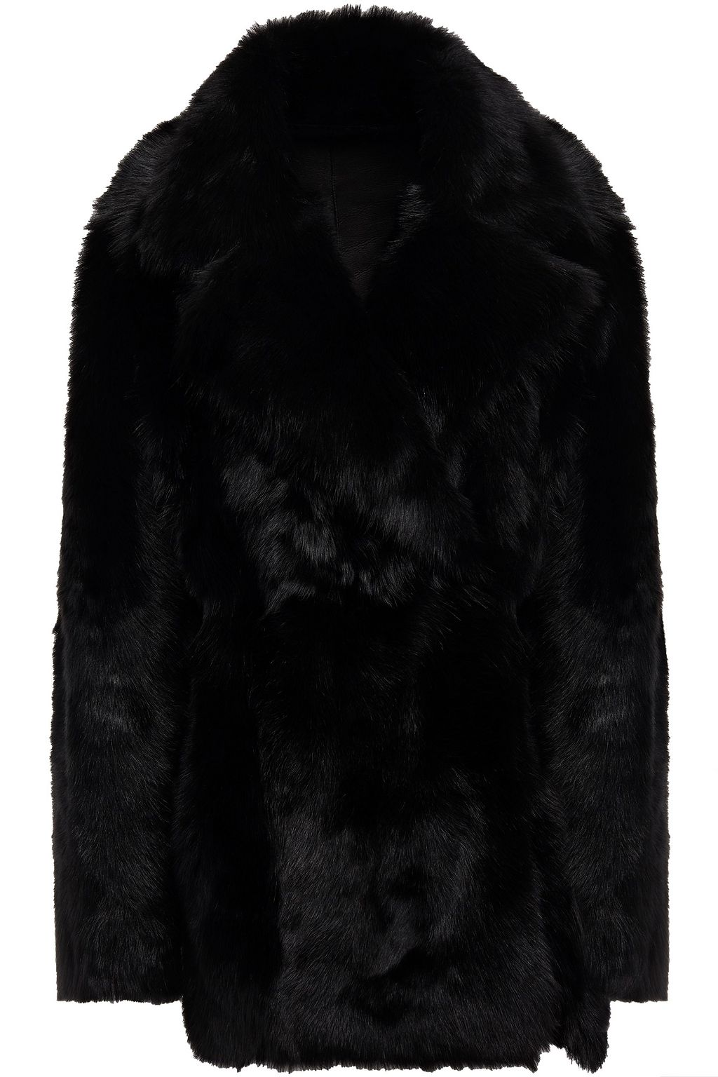 theory reversible shearling coat