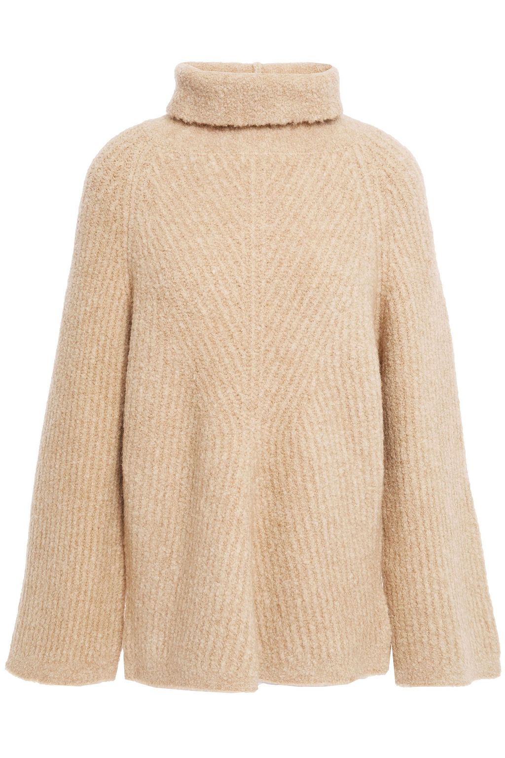 THEORY Boucl knit merino wool blend turtleneck sweater THE OUTNET