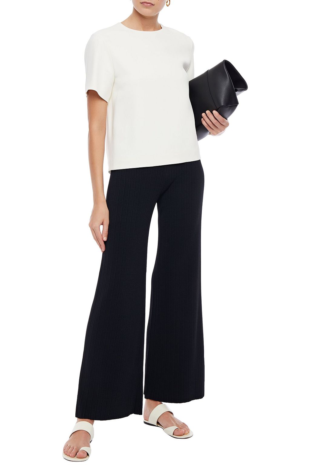 ribbed black pants