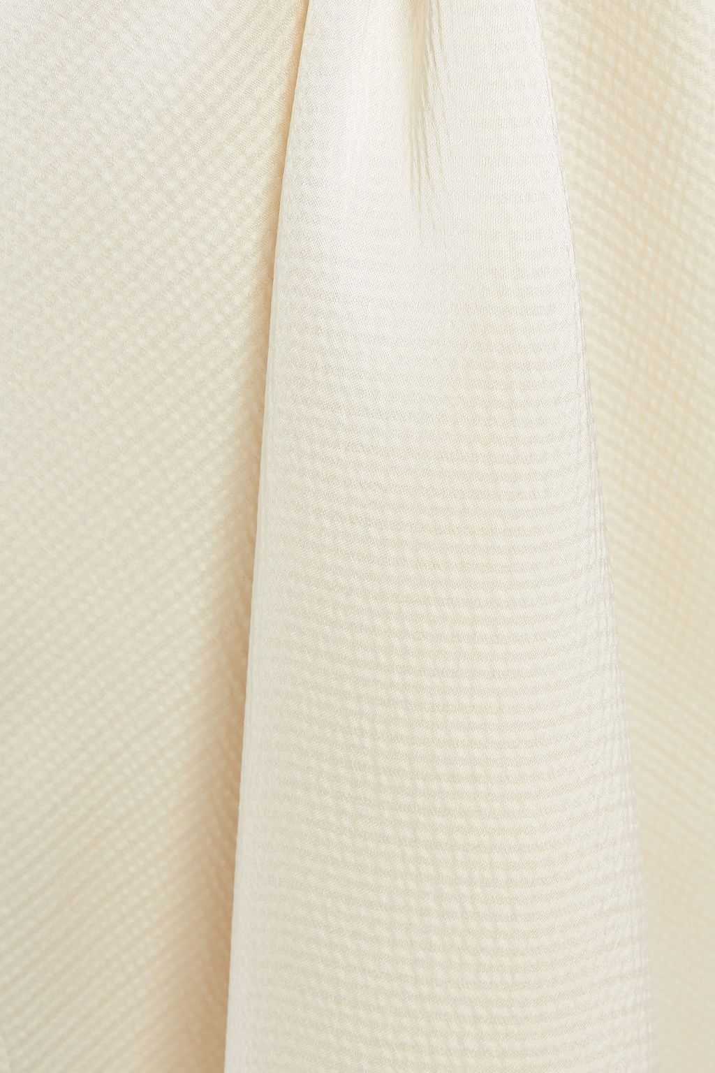 THEORY Wrap-effect hammered-satin skirt