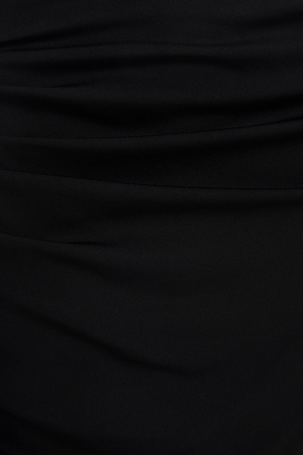 THEORY Ruched stretch-silk midi skirt