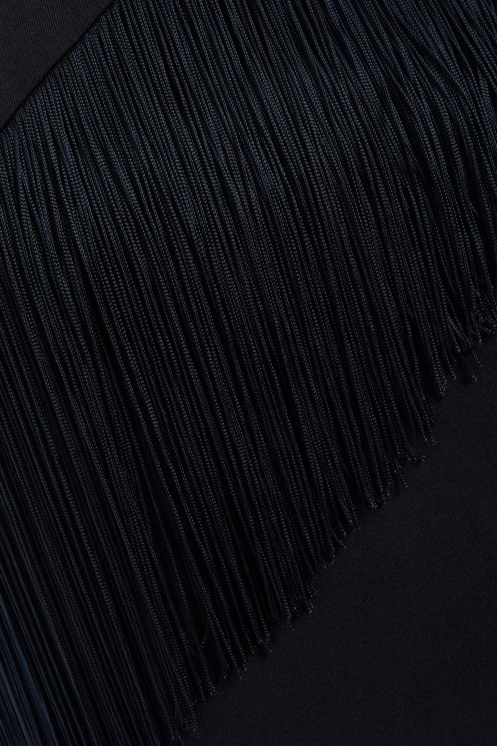 STELLA MCCARTNEY Fringed cotton-jersey top