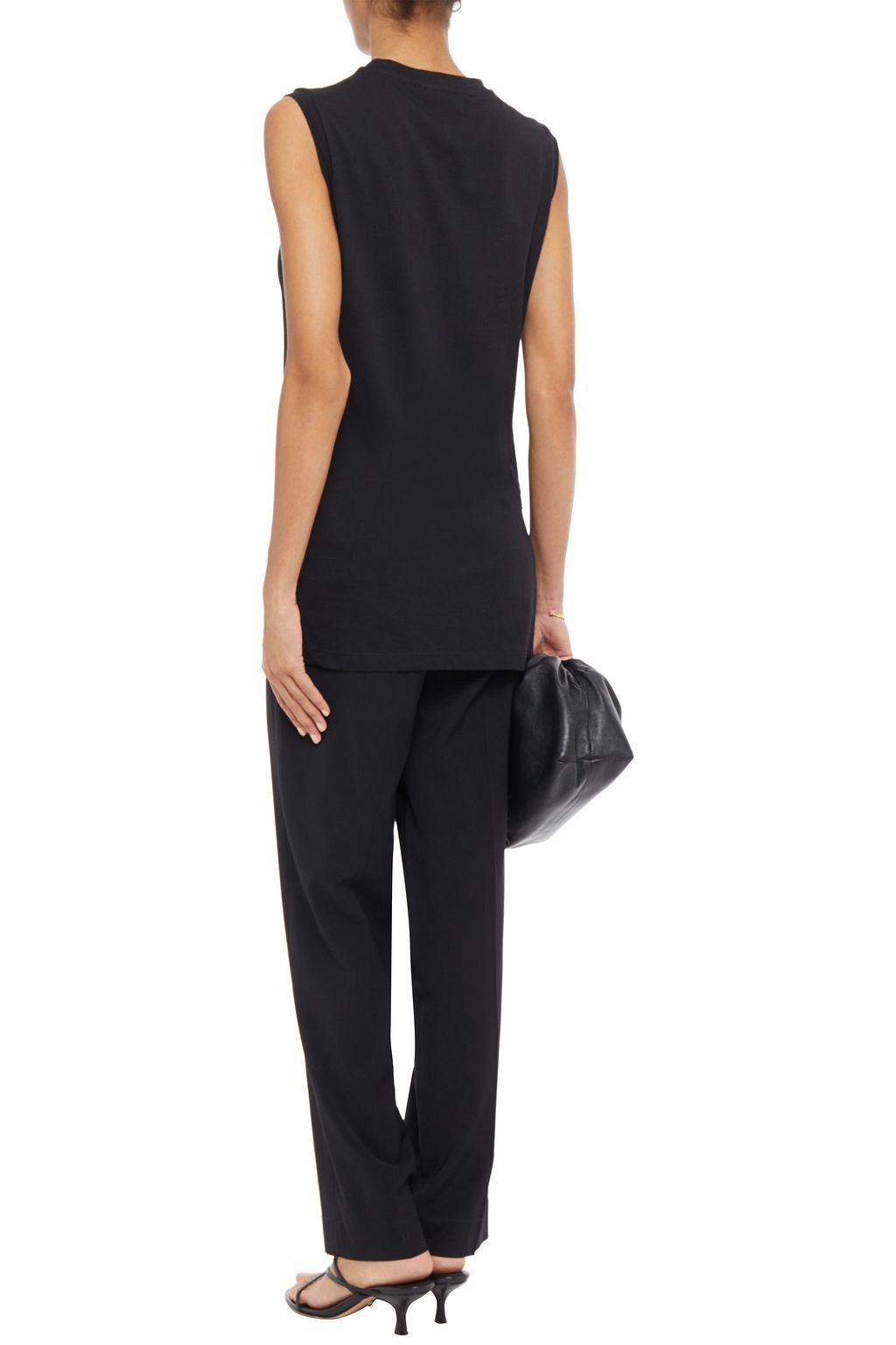 STELLA MCCARTNEY Fringed cotton-jersey top