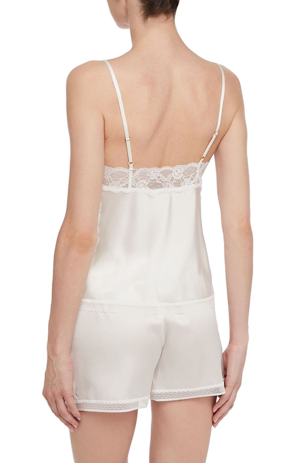 STELLA MCCARTNEY Cressie Charming lace-trimmed stretch-silk satin camisole