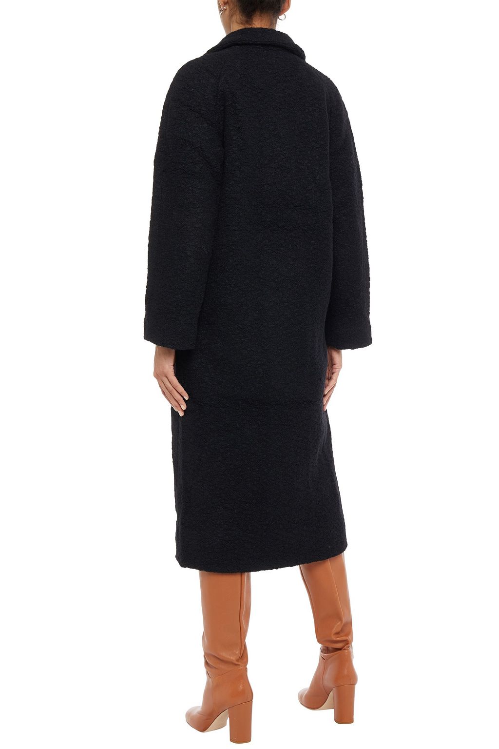 GANNI Fenn bouclé wool-blend coat