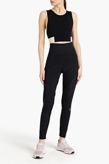 Just Cavalli Seamless Stretch Perforated Crop Top