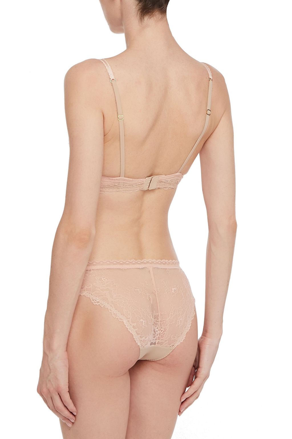 STELLA MCCARTNEY Isla Waving stretch-Leavers lace underwired contour bra