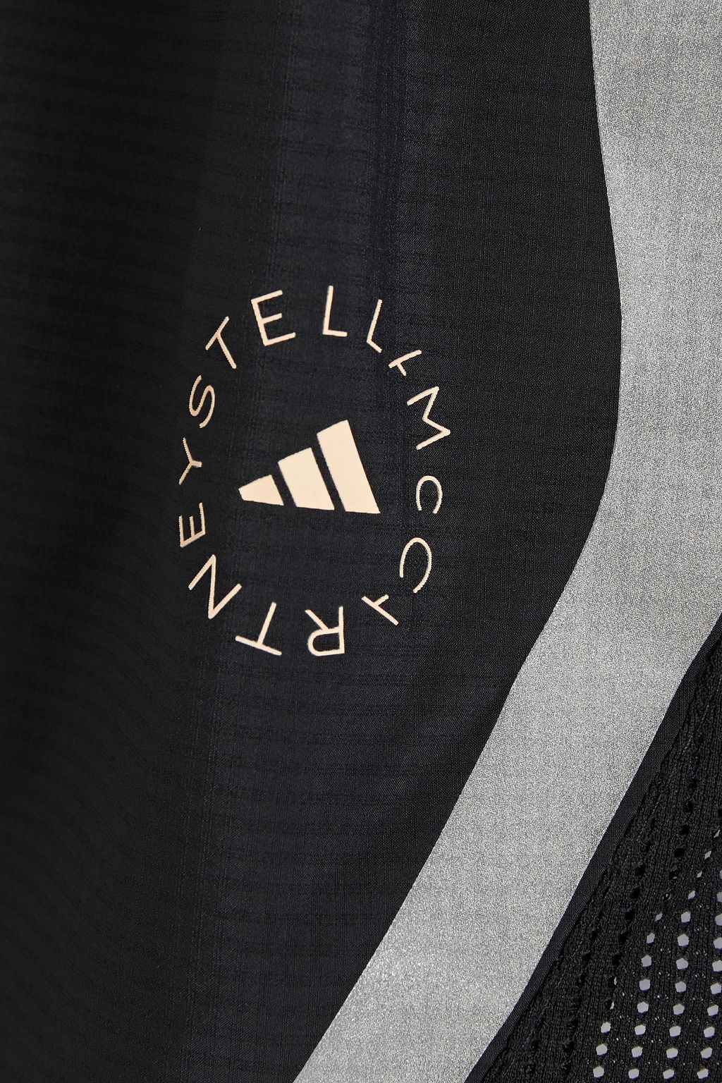 ADIDAS BY STELLA MCCARTNEY TruePace mesh-paneled printed shell shorts