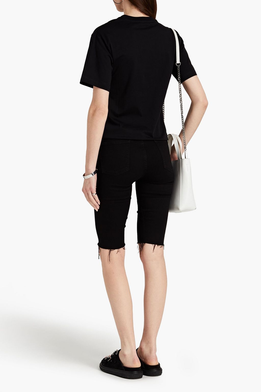 RABANNE Printed organic cotton-jersey T-shirt