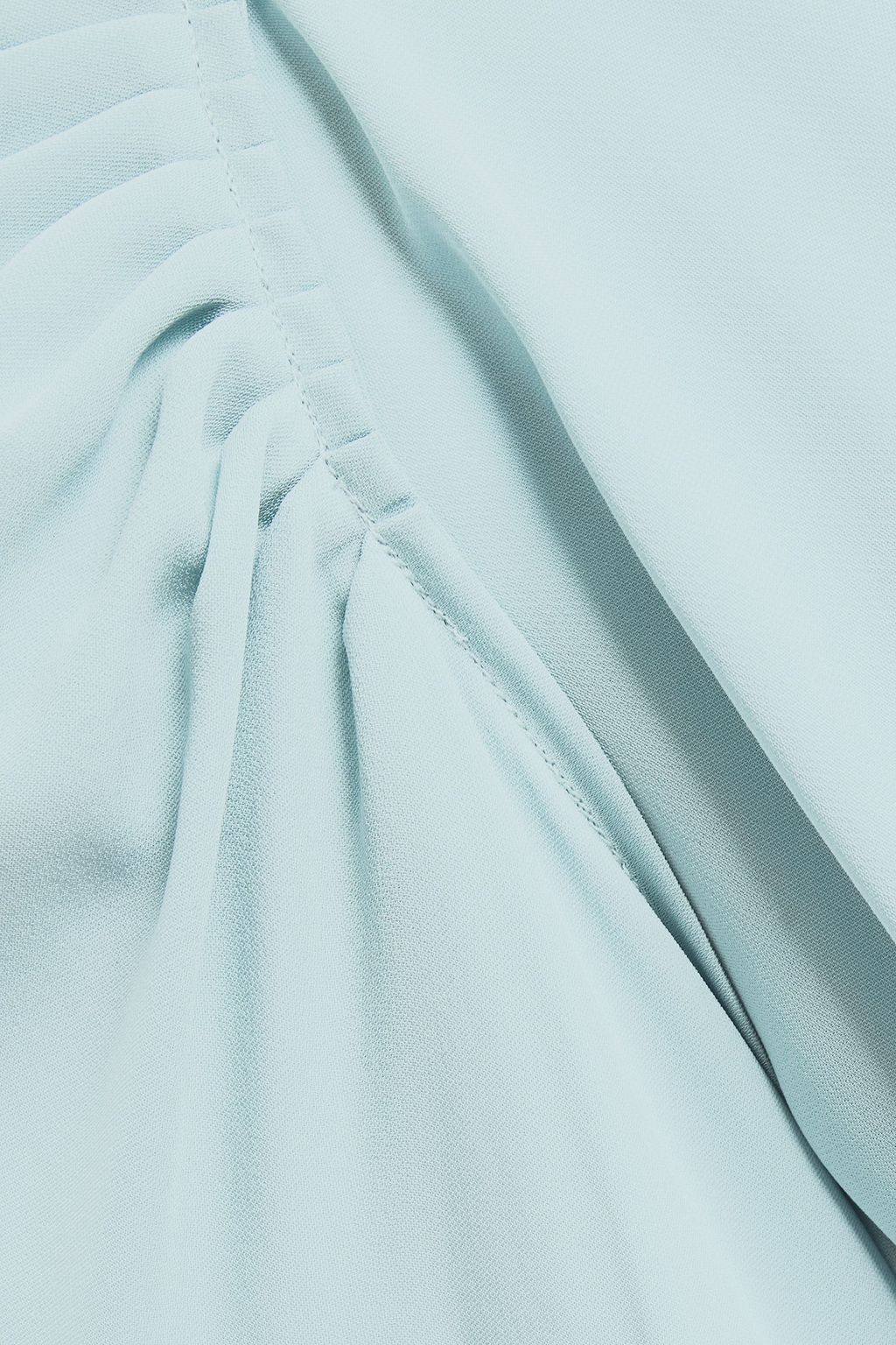 THEORY Pleated silk-crepe top