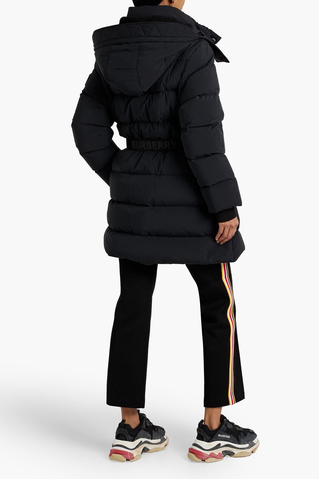 BURBERRY Quilted shell hooded coat