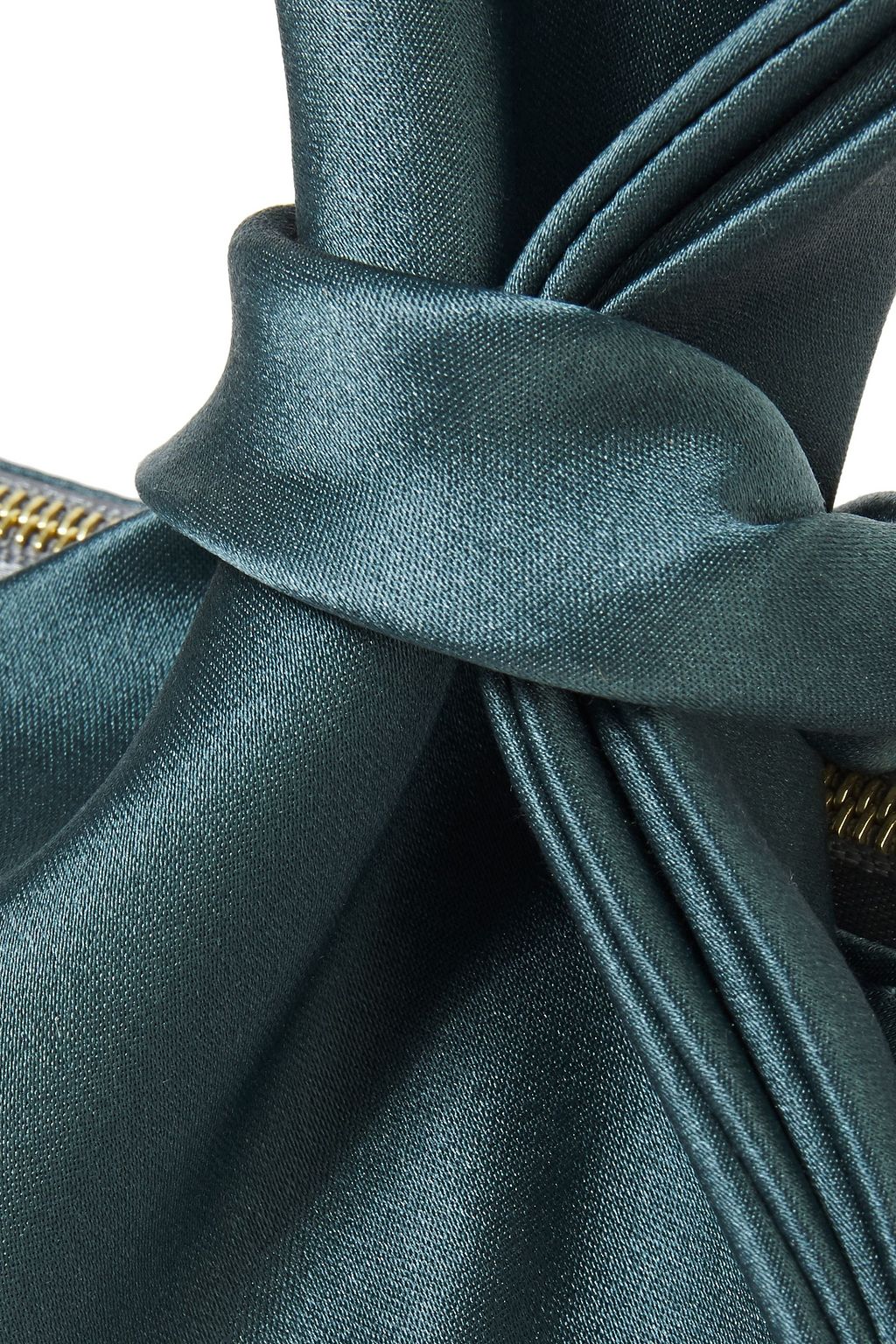 THE ROW Wristlet knotted satin clutch