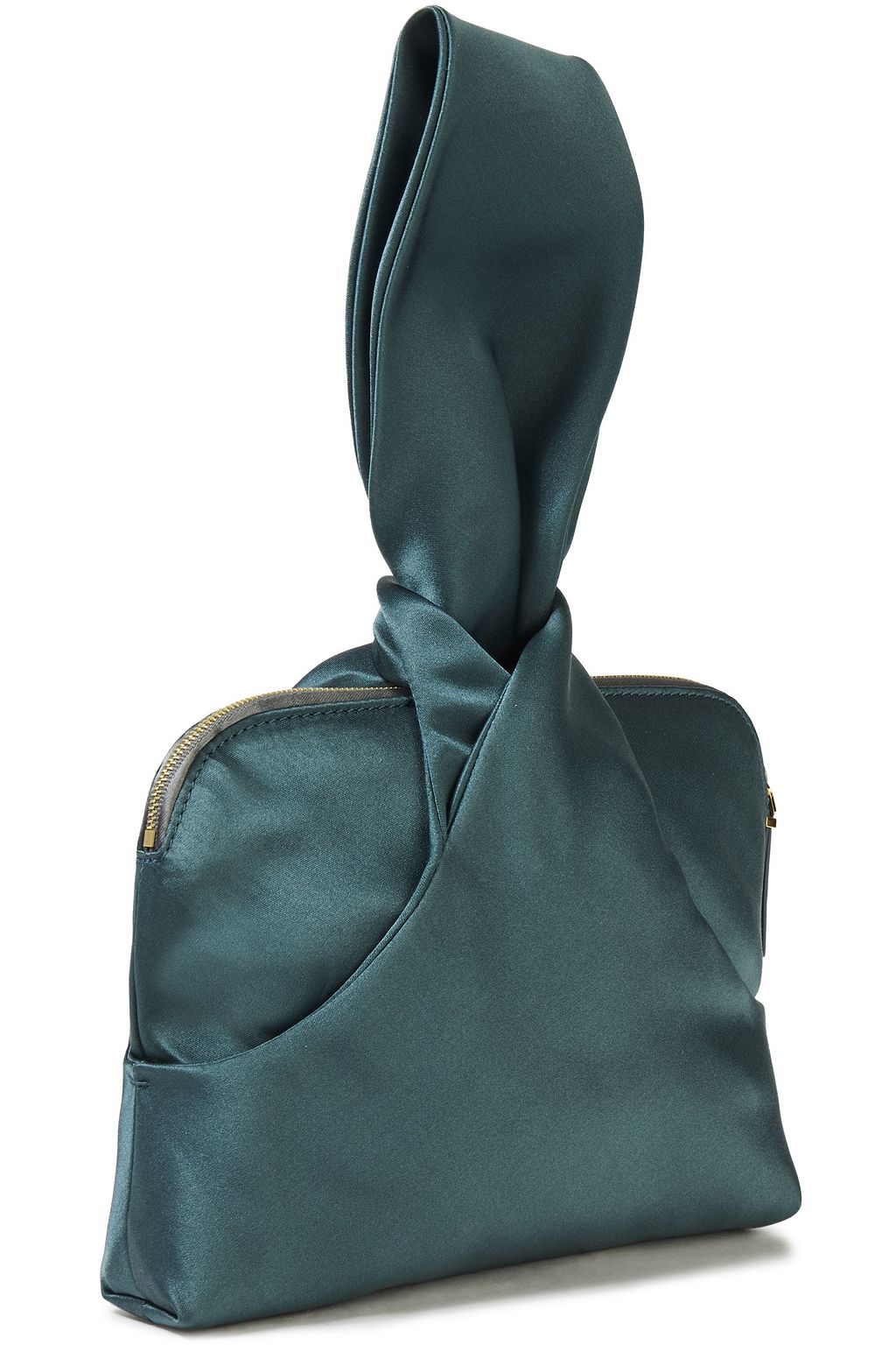 THE ROW Wristlet knotted satin clutch