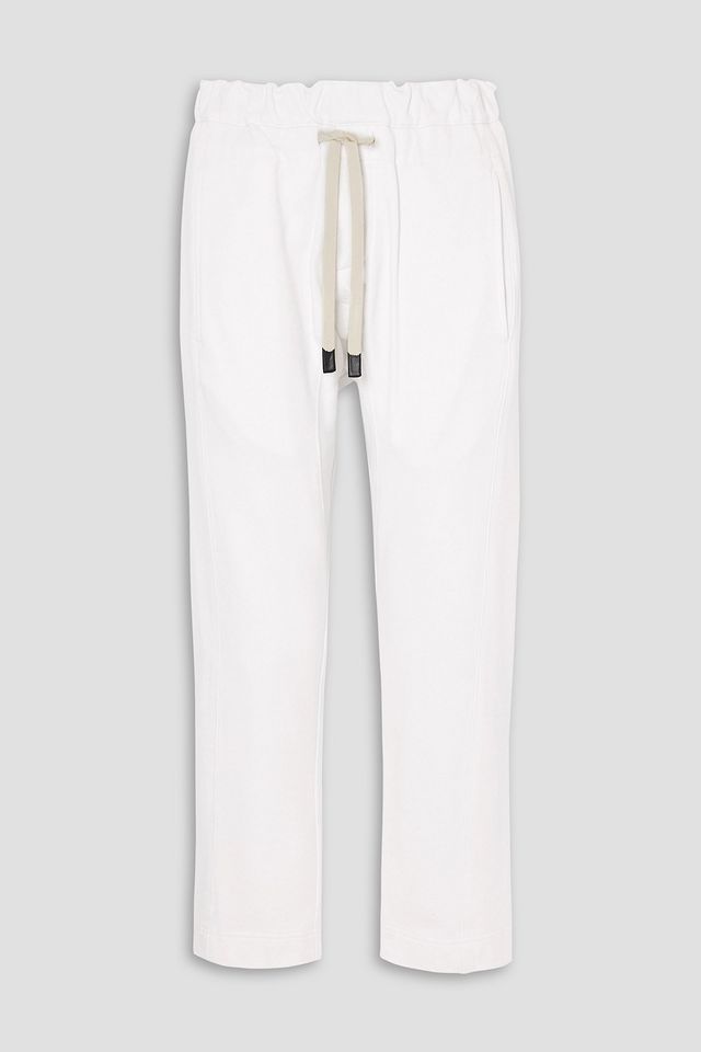 French cotton-terry track pants