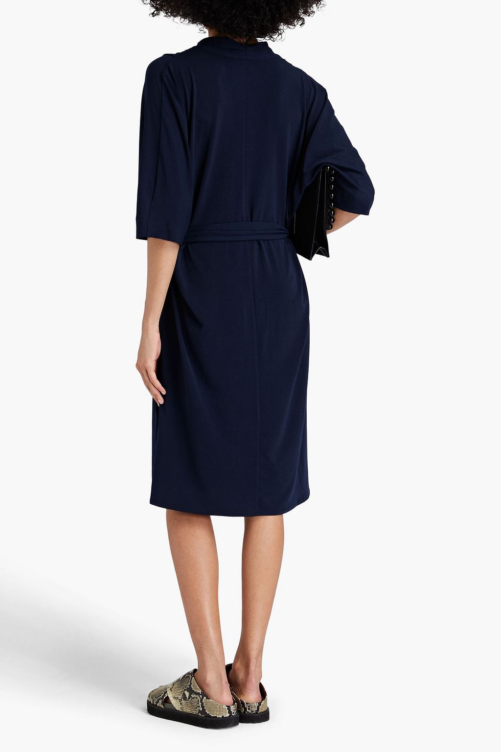 BY MALENE BIRGER Sora belted stretch-ponte mini dress