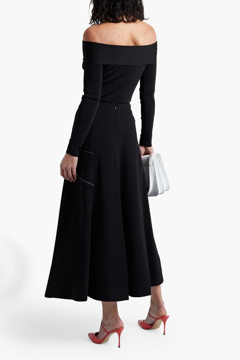 VICTORIA BECKHAM Off-the-shoulder stretch-ponte top
