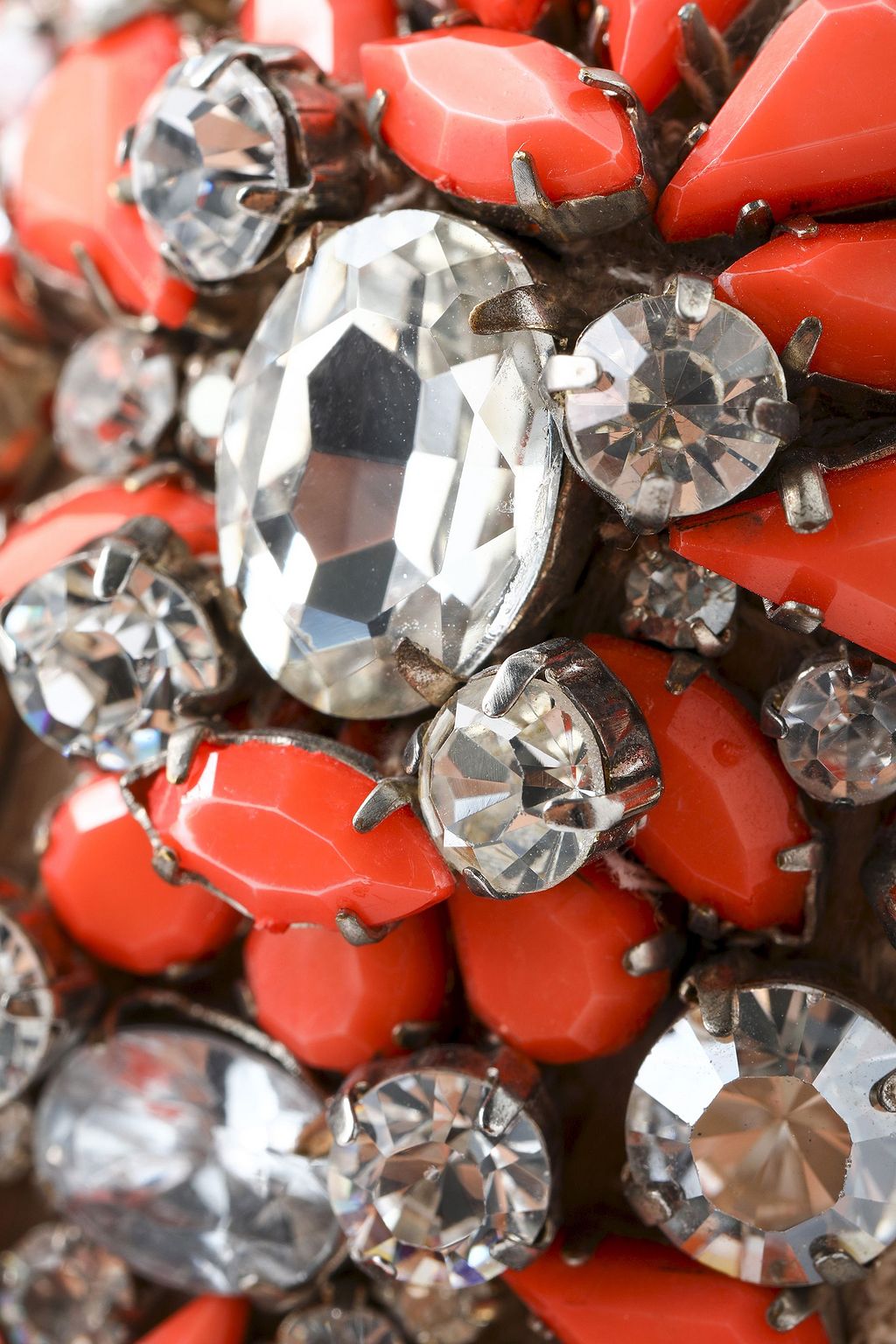 VALENTINO GARAVANI Silver-tone, crystal and stone necklace