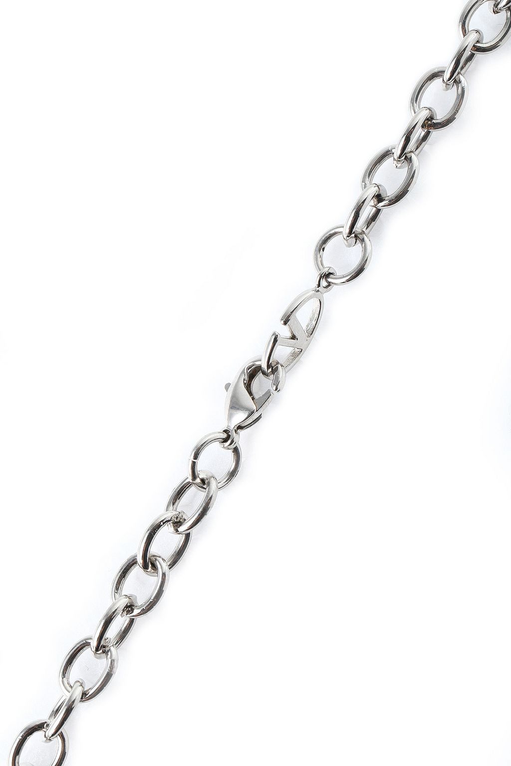 VALENTINO GARAVANI Silver-tone, crystal and stone necklace