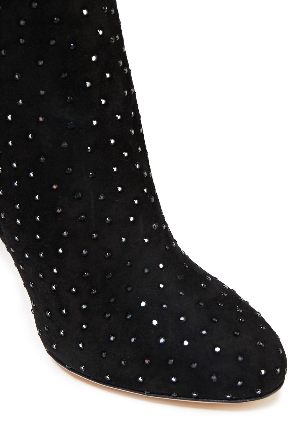 JIMMY CHOO Turnerry crystal-embellished stretch-suede over-the-knee boots