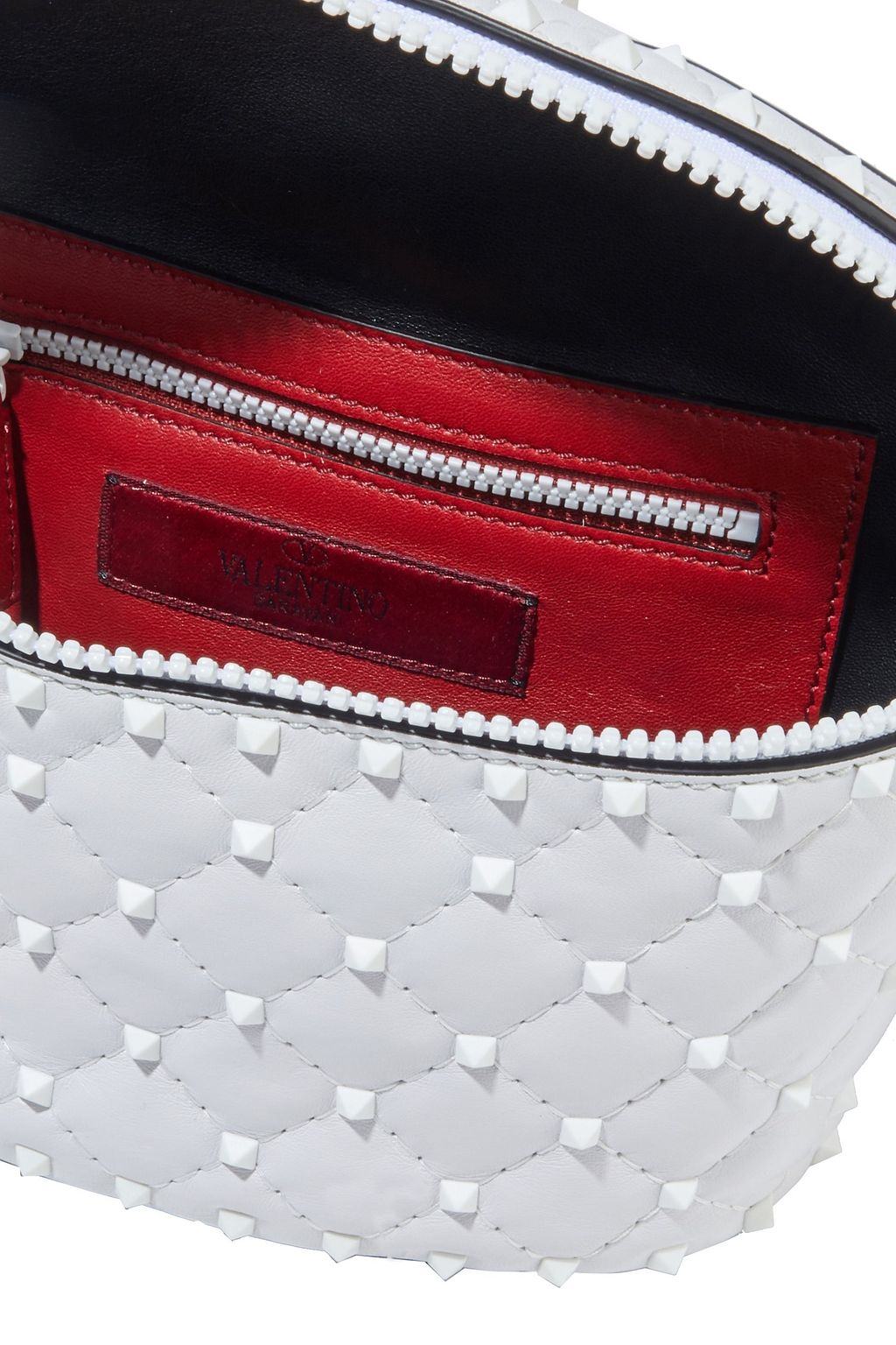 VALENTINO GARAVANI Free Rockstud Spike quilted leather belt bag